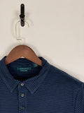 Navy Pinstripe Perry Ellis Polo | C:46 L:27