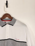 Vintage White & Grey Contrast Polo | C:48 L:29
