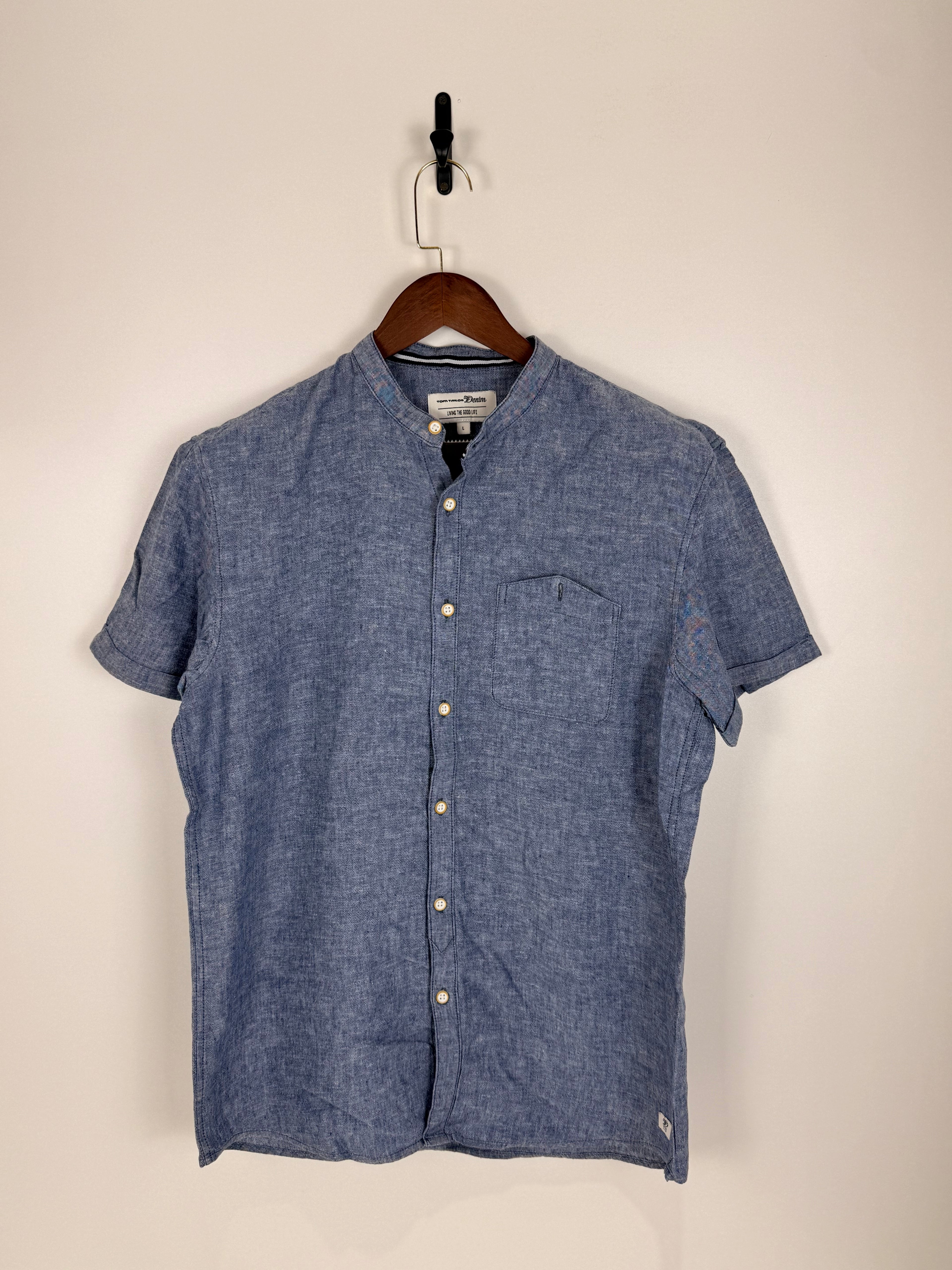 Tom Tailor Denim Short-Sleeve Button-Up Shirt | C:44 L:30