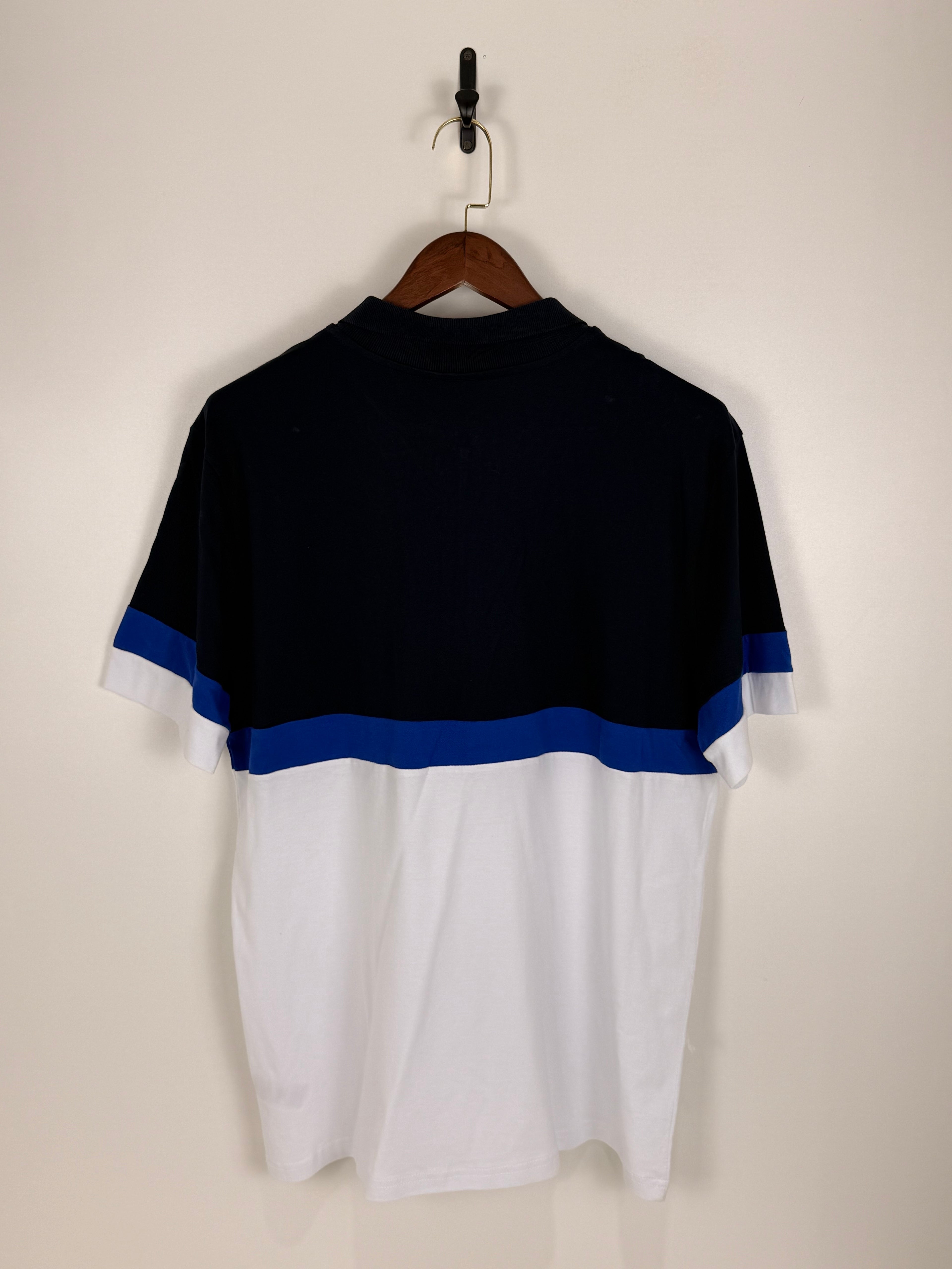 Lacoste Navy Blue Colorblock Polo | C:46 L:30
