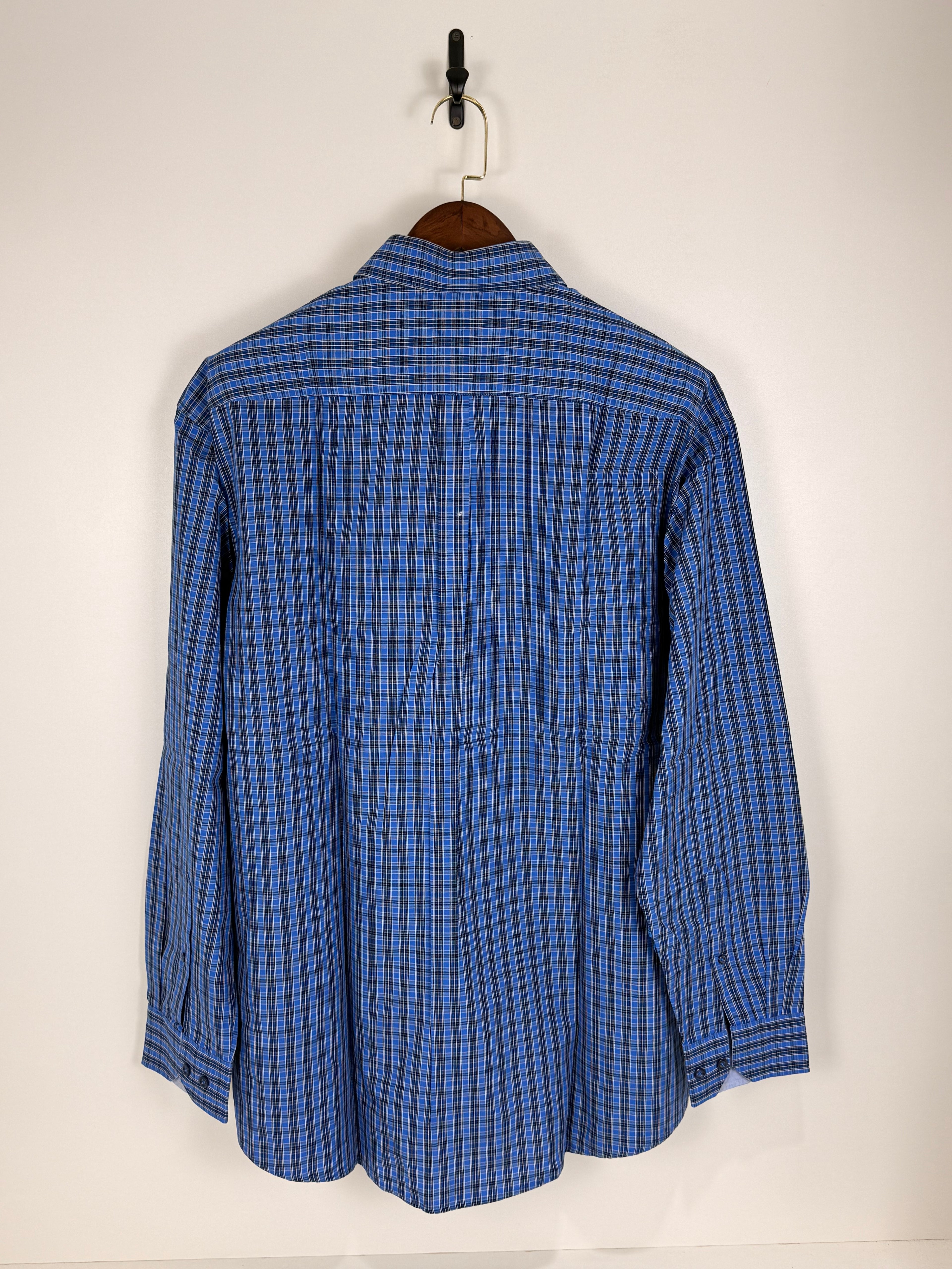 Lorenzo Calvino Blue Plaid Shirt | C:52 L:33