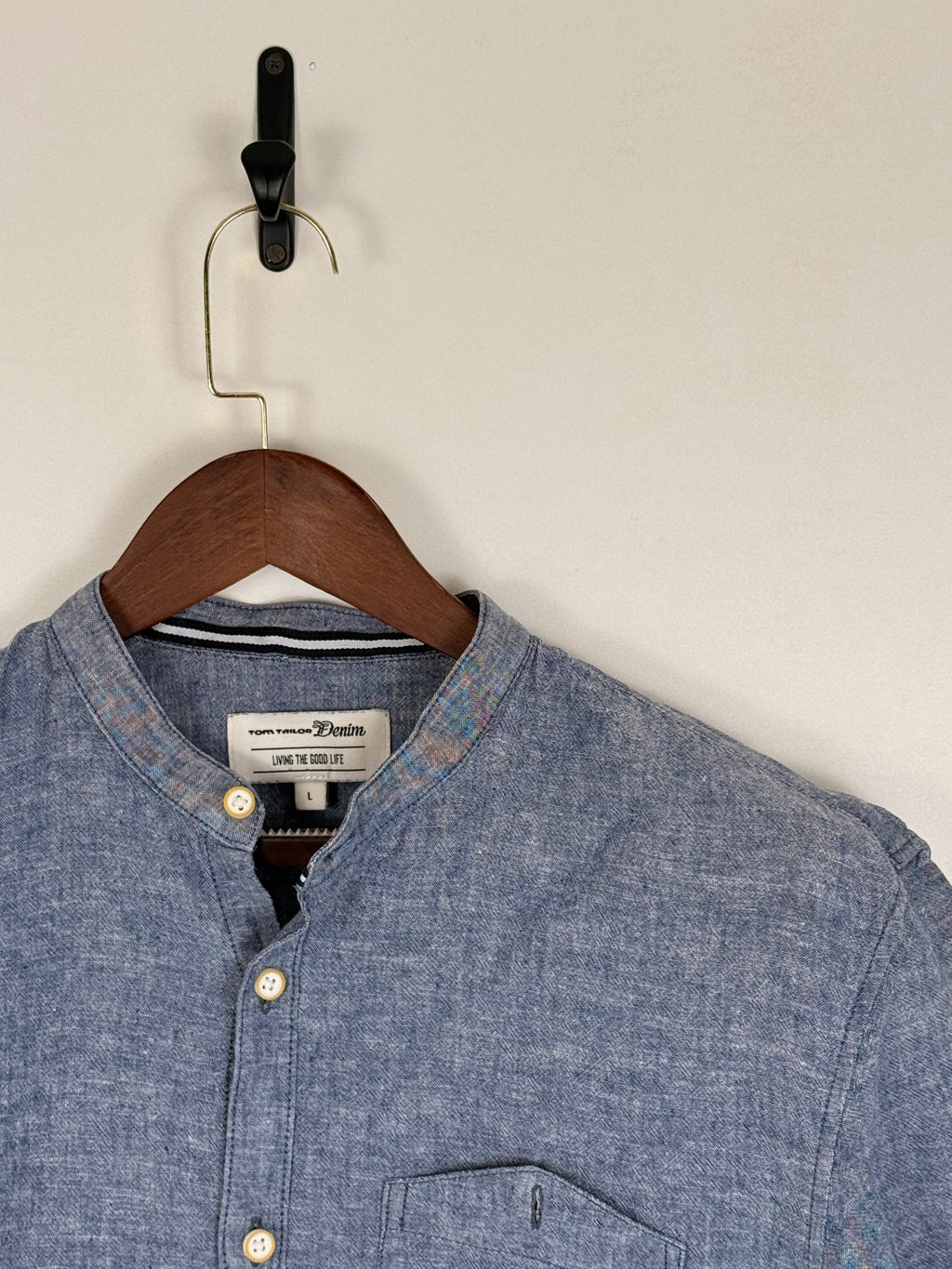 Tom Tailor Denim Short-Sleeve Button-Up Shirt | C:44 L:30