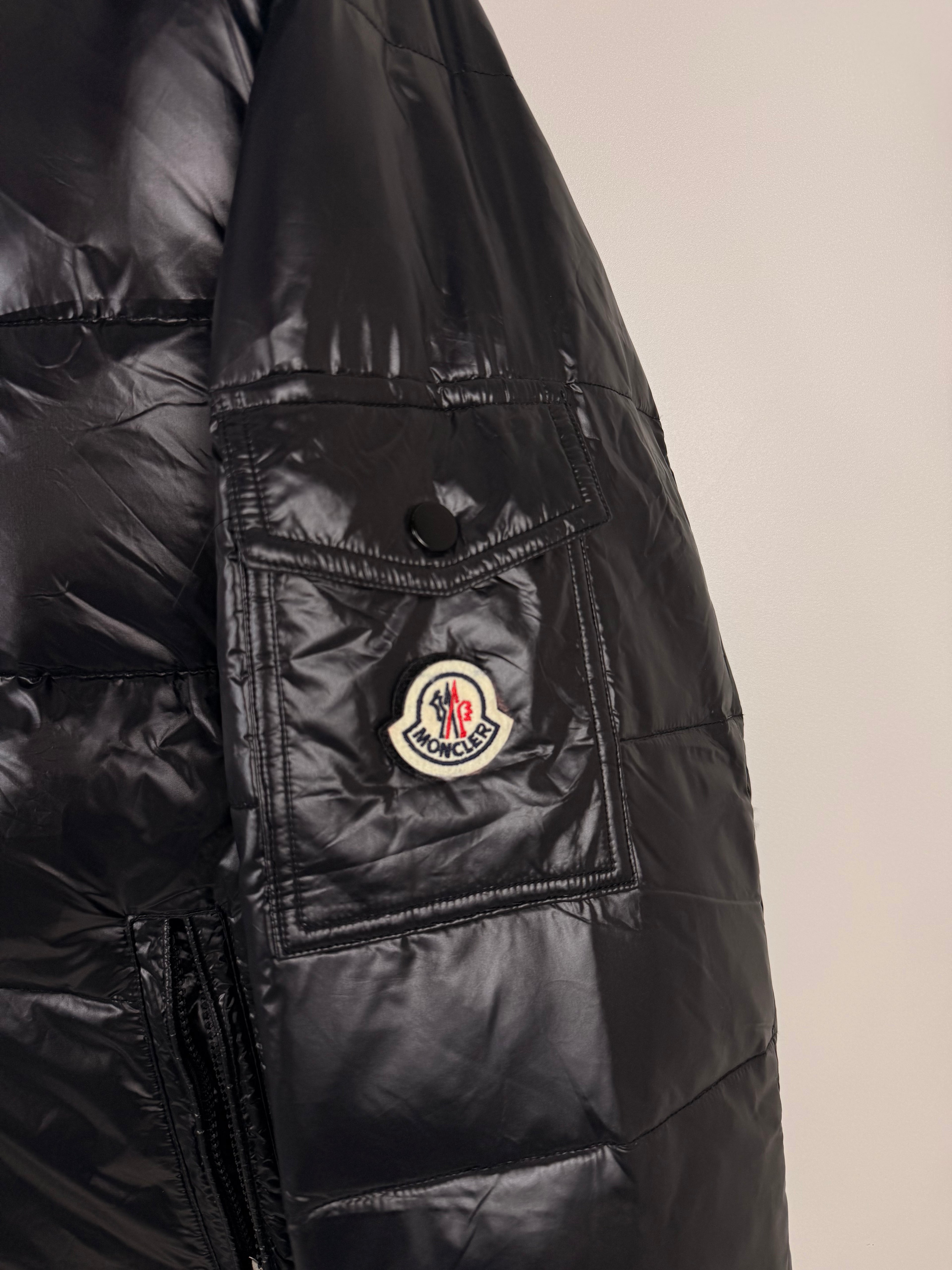 Moncler Glossy Hooded Puffer Jacket