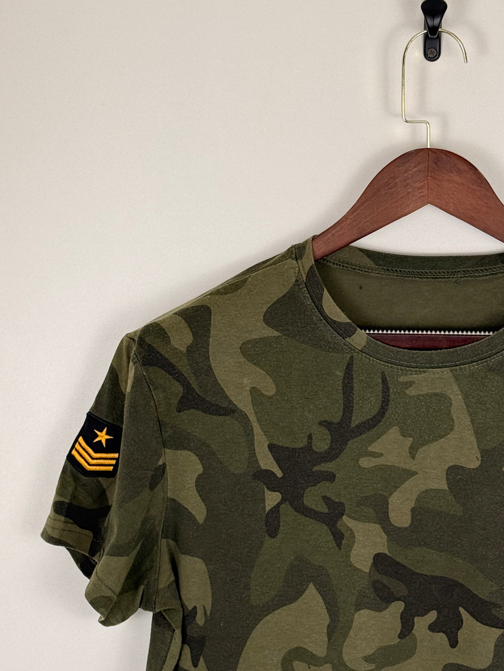 Military Camo Patch T-Shirt
