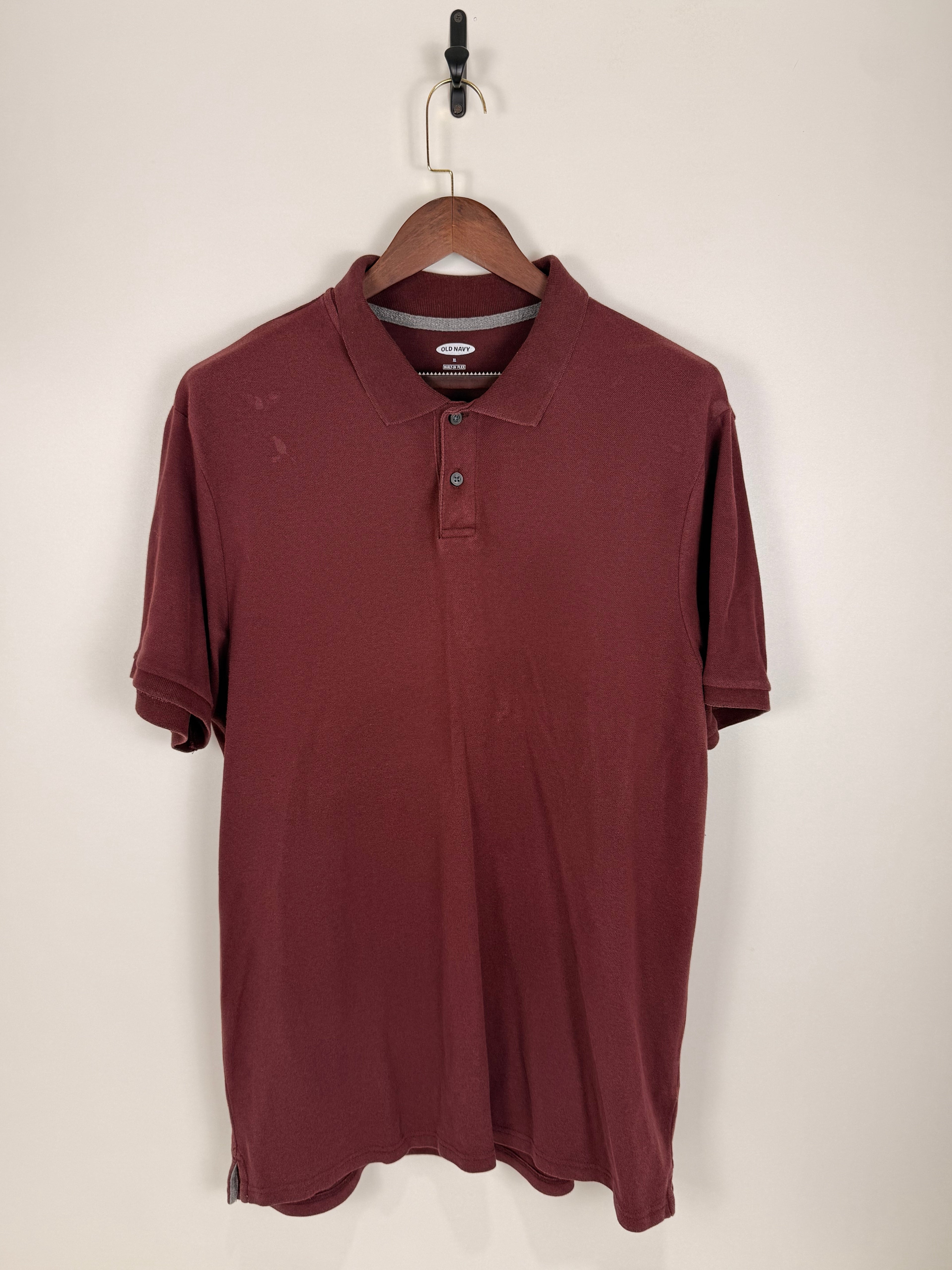 Old Navy Burgundy Essential Polo | C:46 L:31