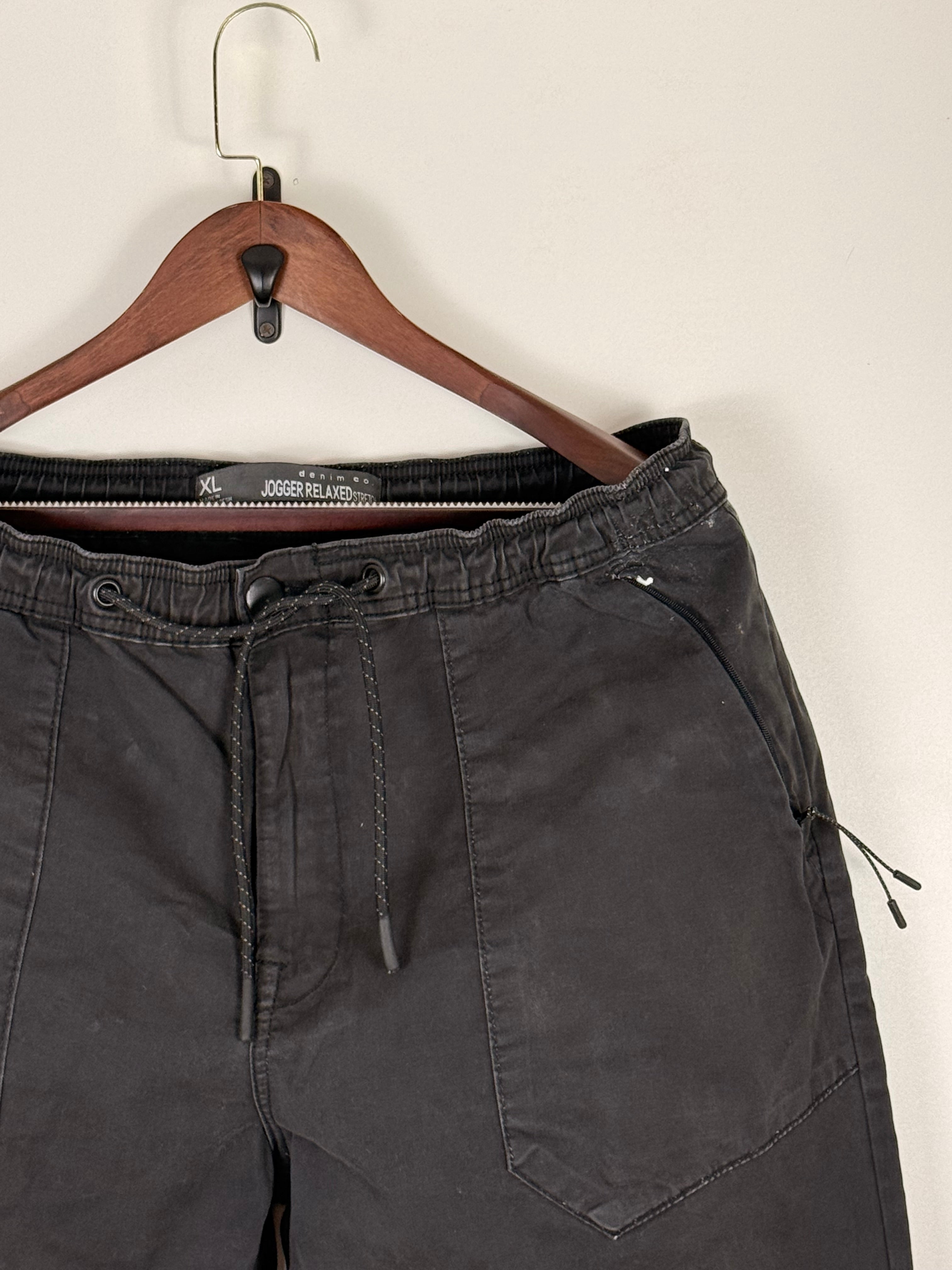 Charcoal Utility Cargo Jogger Pants | W:    L: