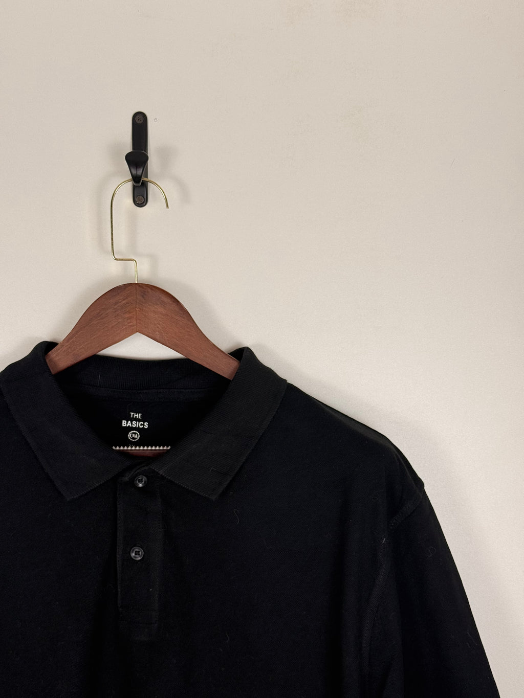 C&A The Basics Classic Black Polo | C:48 L:31