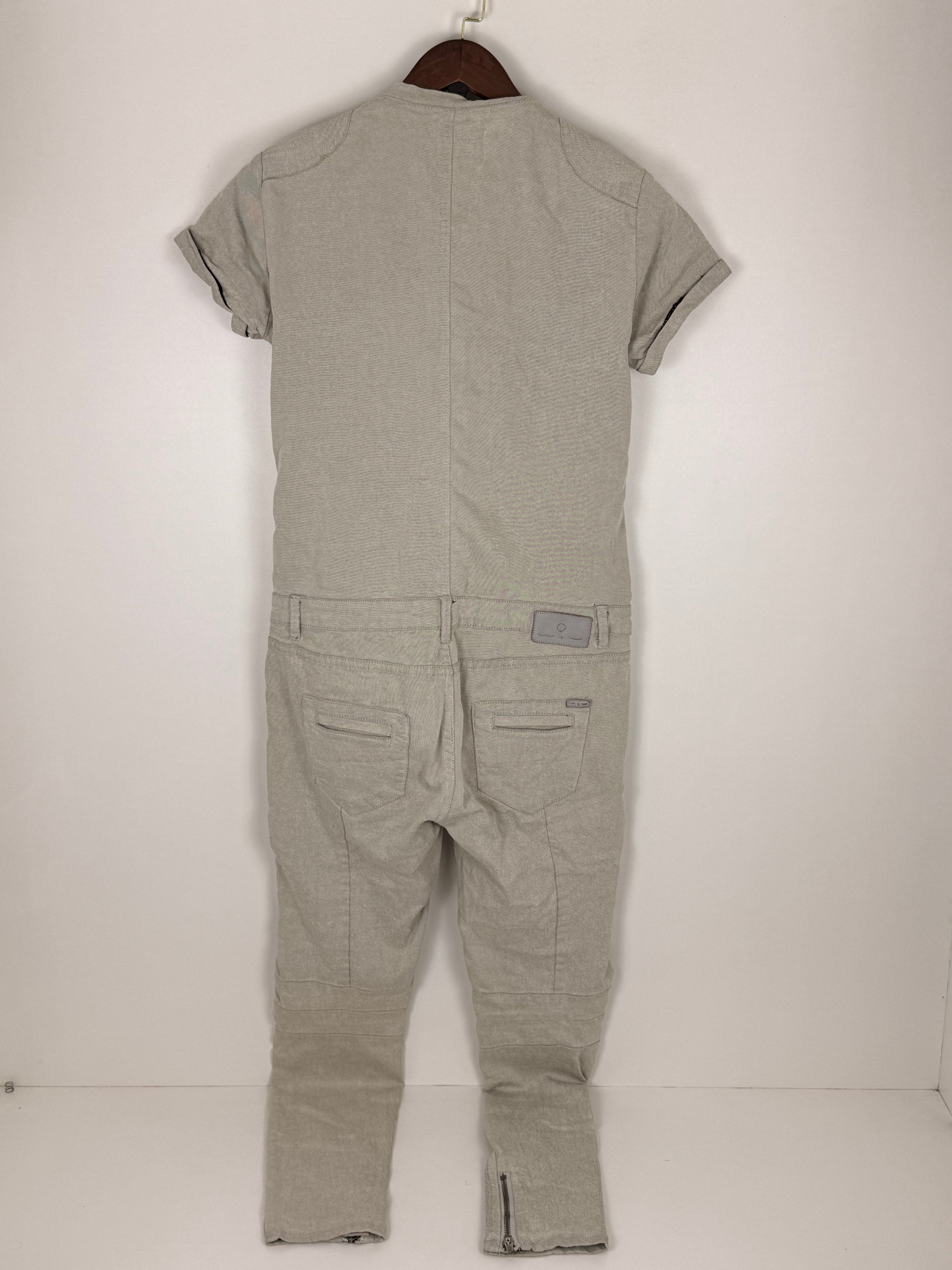 Zip Front Fitted Jump Suit