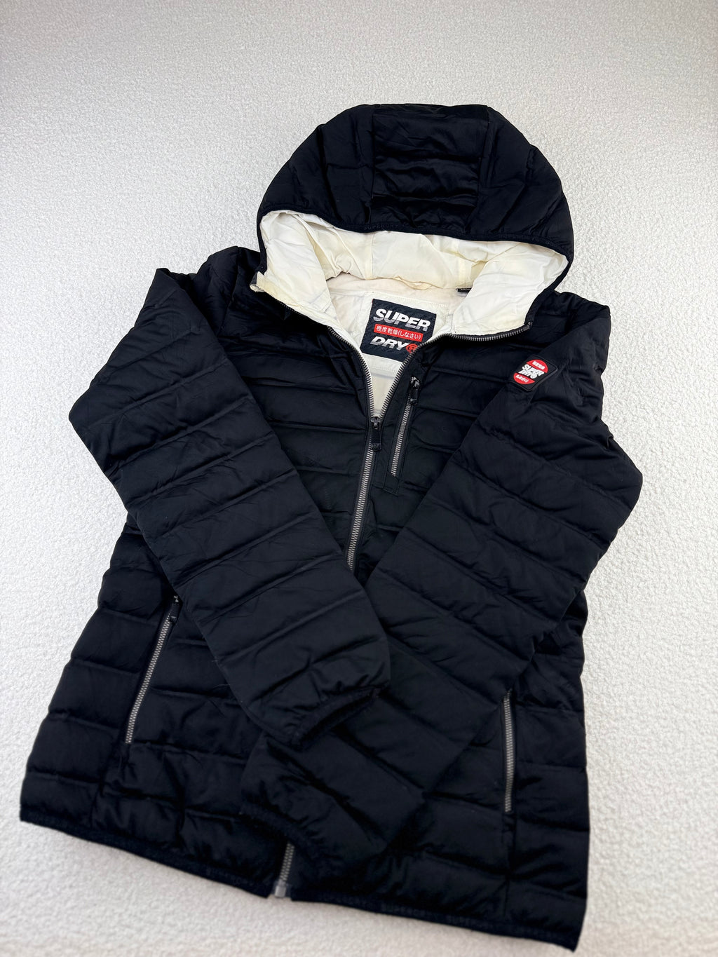 Duck Down Superdry Hooded Quilted Puffer Jacket | C:38 L:25